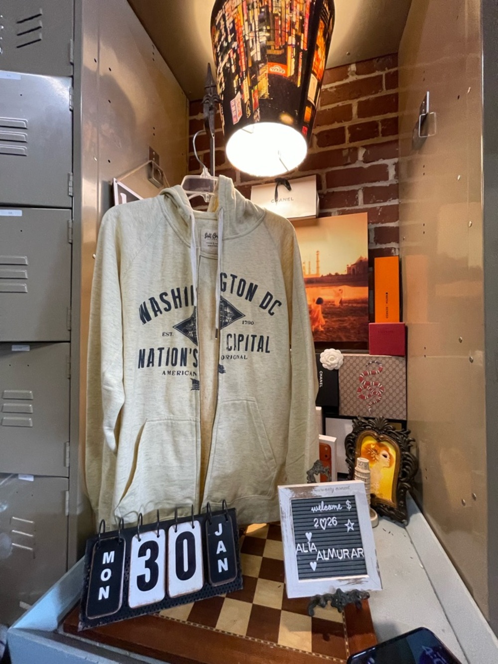 Washington DC zip-up hoodie is from the Abe's Gifts DC collection